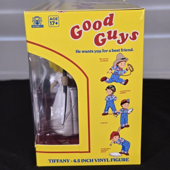 Tiffany And Chucky Good Guys Vinyl Figure 4.5in NEW childs Play Collectible 2025 - Picture 9 of 11